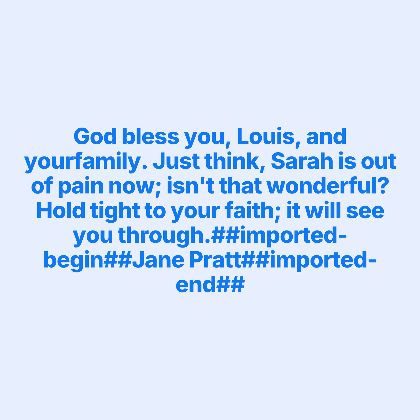 Tribute Wall | Sarah Jane Wilhelm