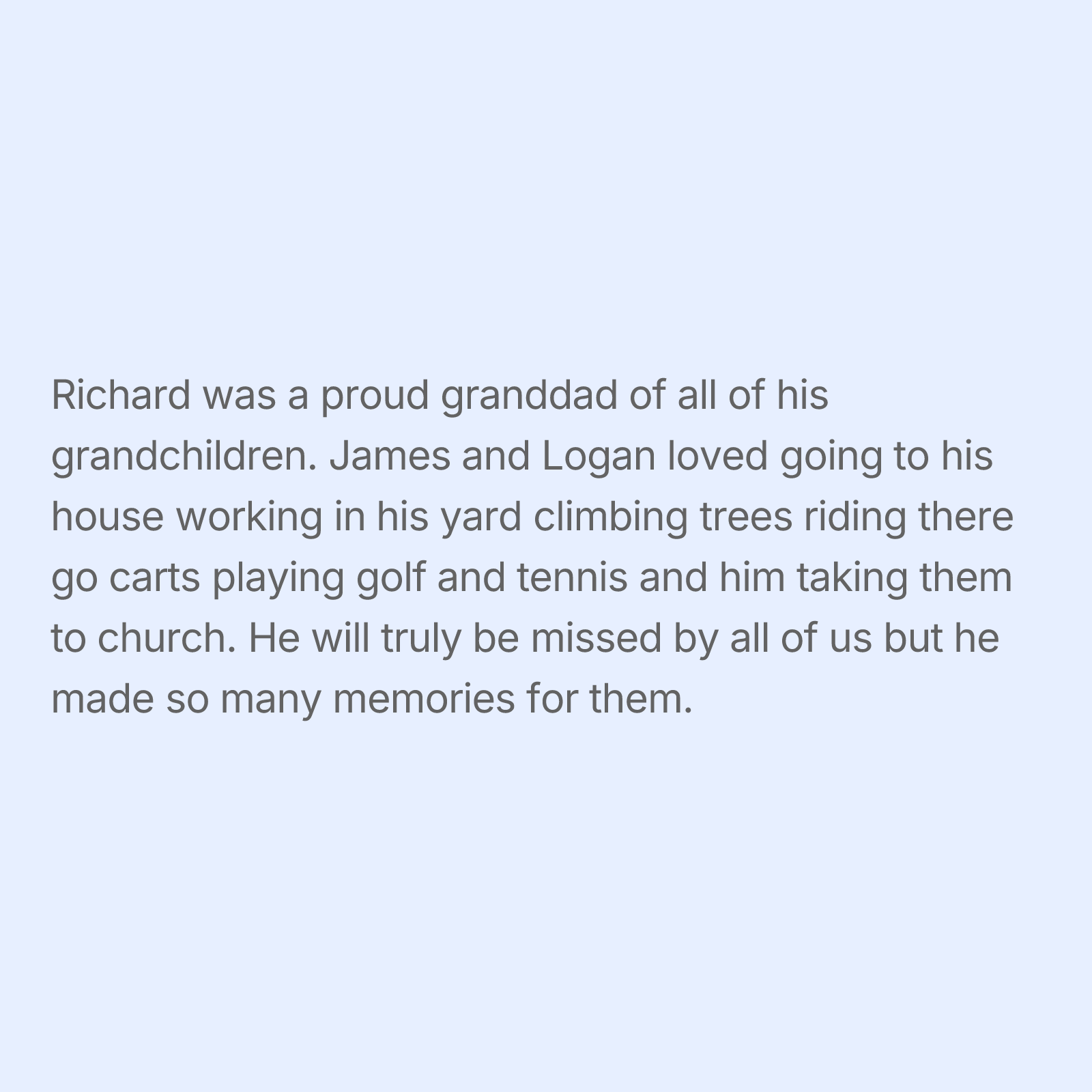 Tribute Wall | Richard Hill, image size:1600x1600