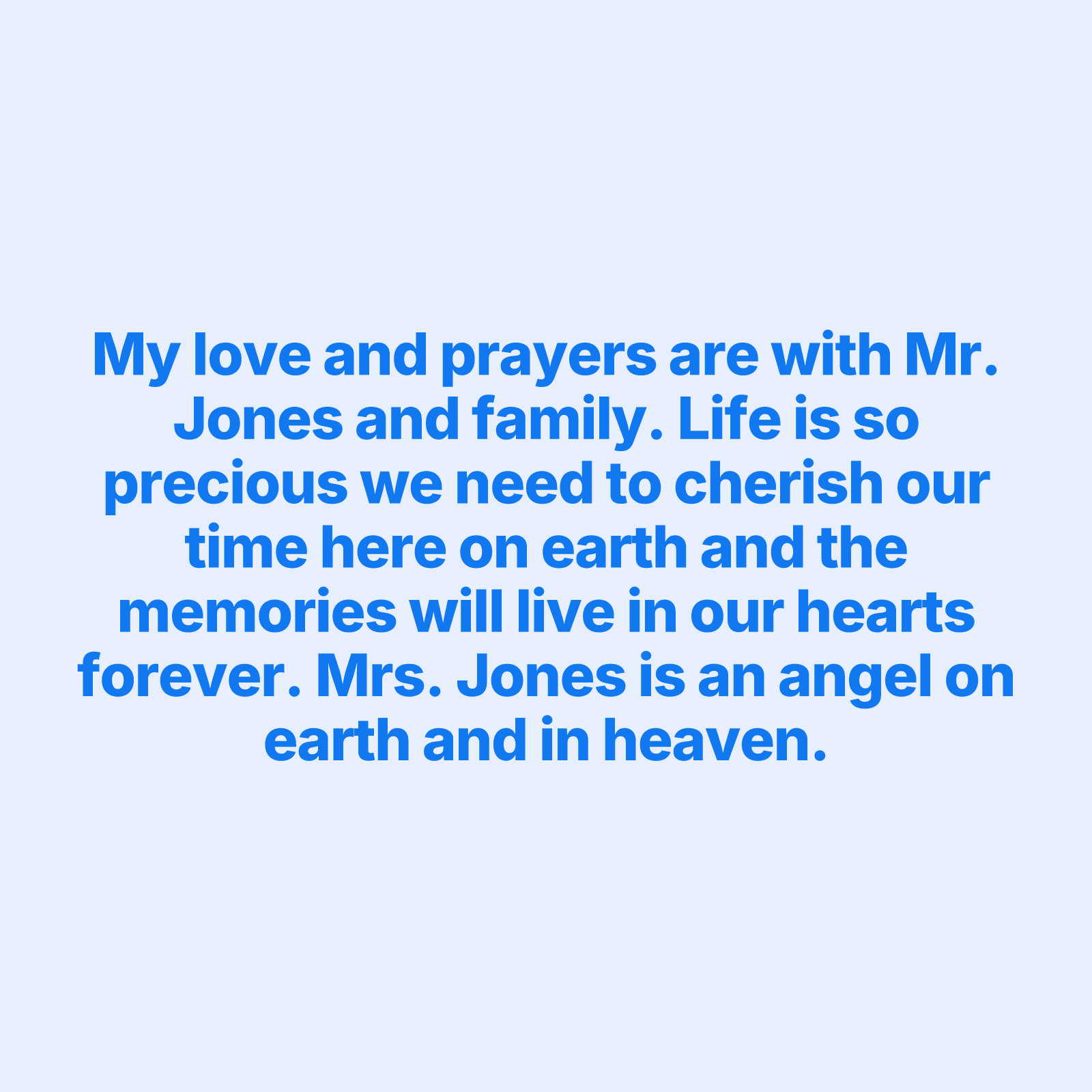 Tribute Wall | Sandra L. Jones