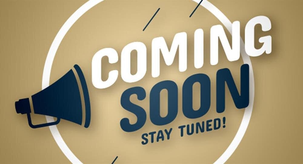A loudspeaker graphic announces something exciting soon—stay tuned!