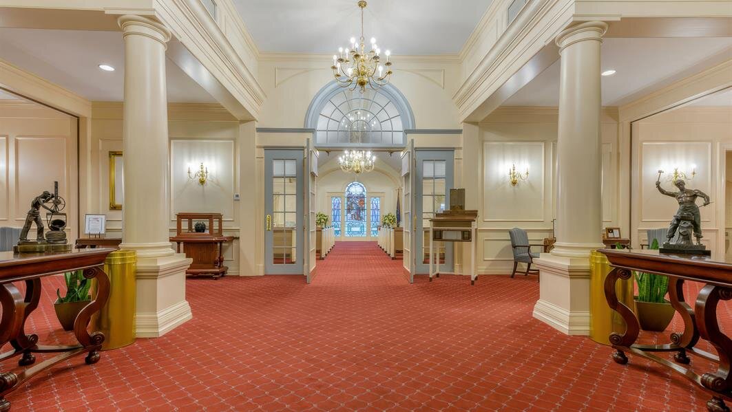 Jefferson Memorial Funeral Home interior in Pittsburgh