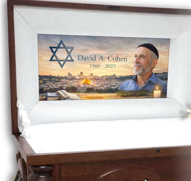 A ceremony takes place in a place of worship honoring a community member and tradition.