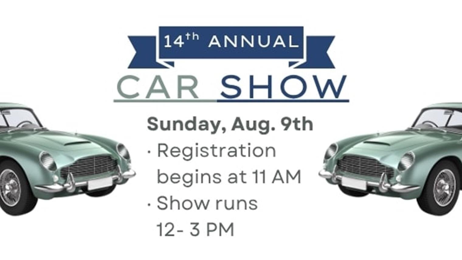 2026 Car Show Sunday August 9th 11-3 p.m.