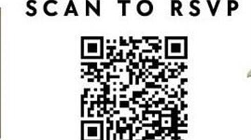 A qr code with text
