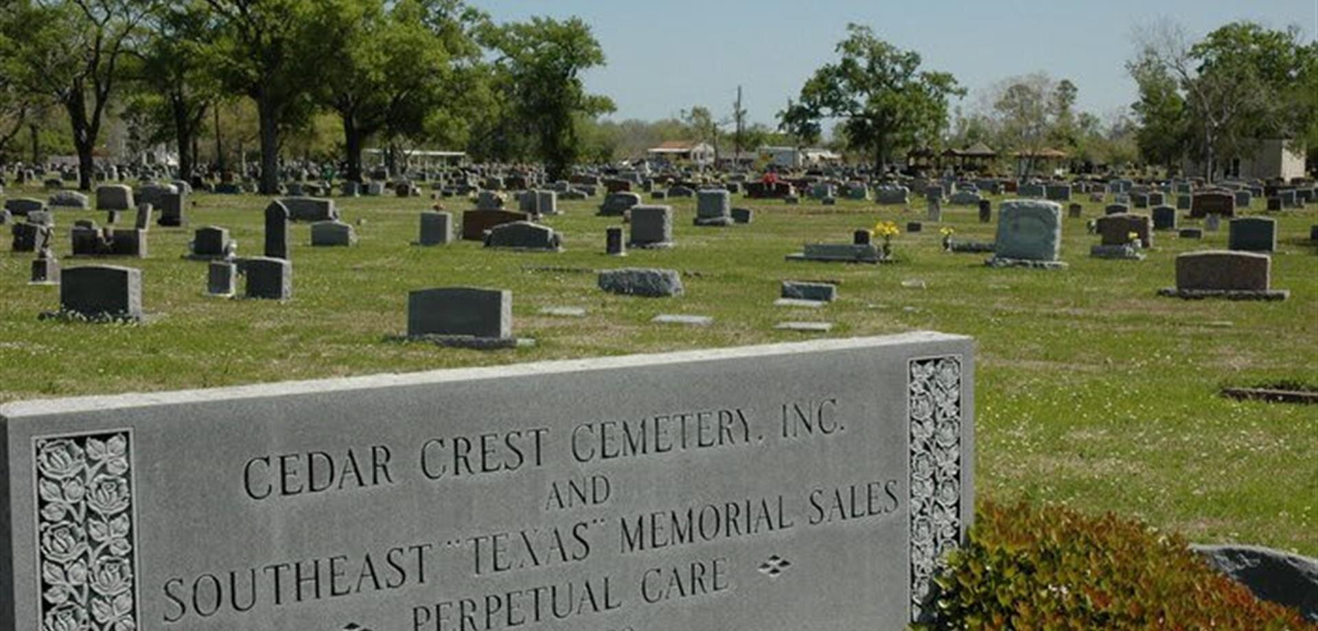 Cedarcrest Cemetery & Monuments, Baytown TX