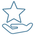 Icon symbolizing personalized services