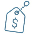 Icon symbolizing transparent and fair pricing
