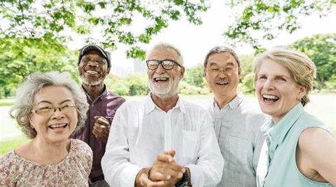 A group of people standing together