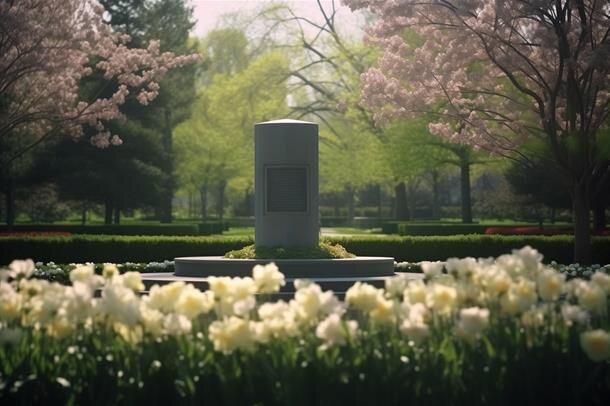 A monument in a park