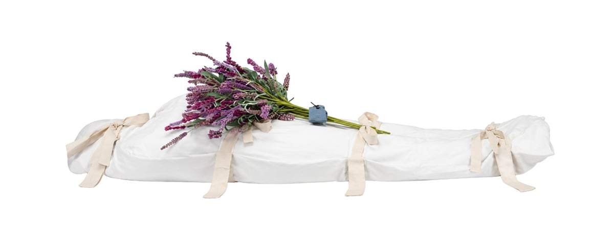 Biodegradable burial shroud