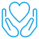 A heart in a hands