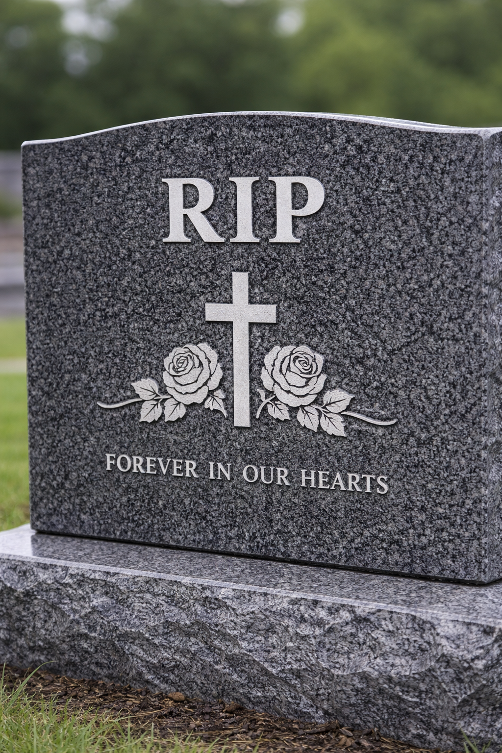 Custom granite cemetery headstone engraving Albany NY