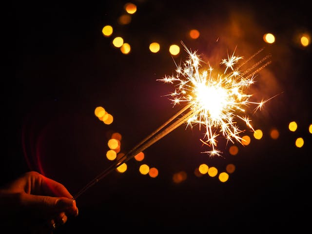 Sparkler tribute symbolizing remembrance with Albany NY cremation services