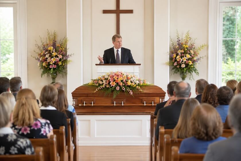 a respectful funeral service in Prosper, TX with an experienced speaker