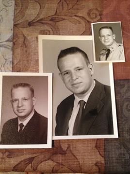 A group of photos of a man