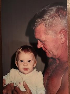 A man holding a baby