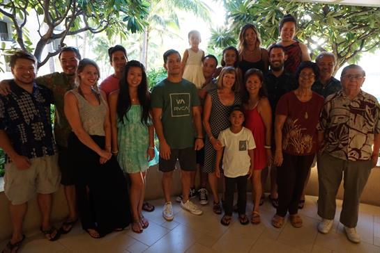A group of people posing for a photo