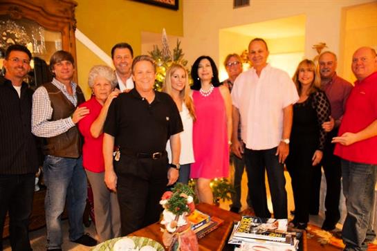 A group of people posing for a photo