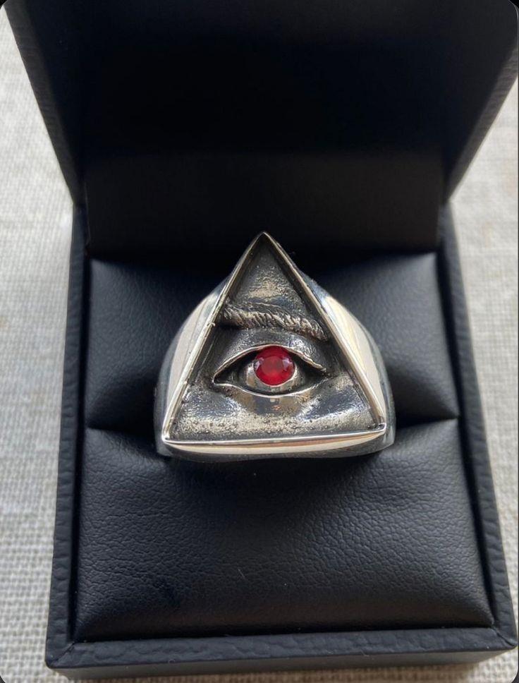 A ring with an eye in it
