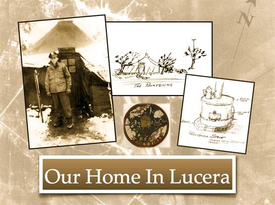 Collection of sketches and photographs depicting daily life and experiences in Lucera.