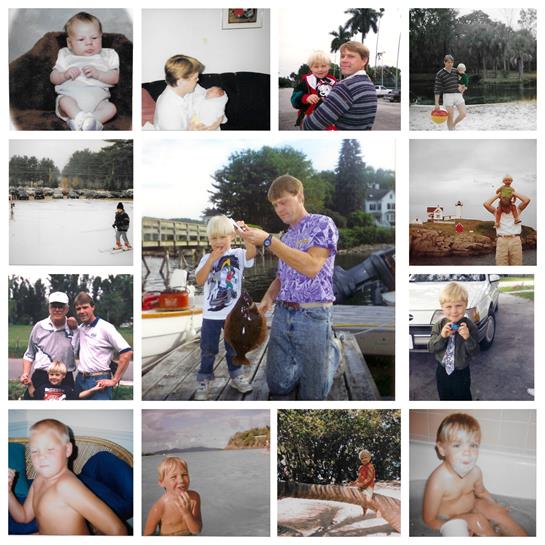 Moments of children and adults enjoying nature, playing by the water, and bonding.
