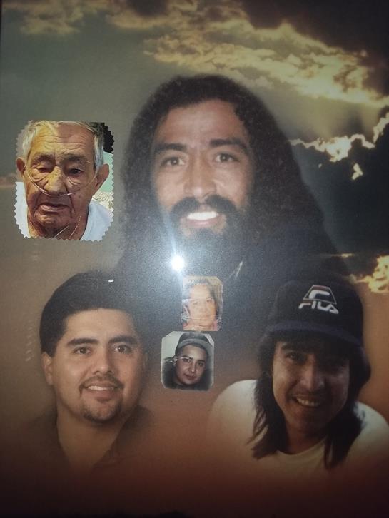 Five individuals with distinct expressions and backgrounds are featured on a dramatic backdrop.