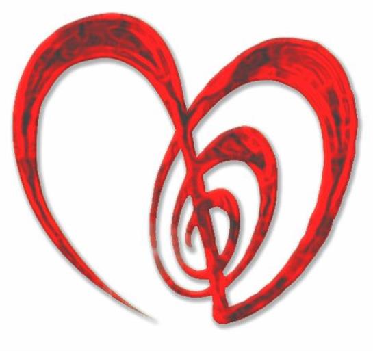 Abstract heart shape in vibrant red symbolizes love and emotion with unique swirling patterns.