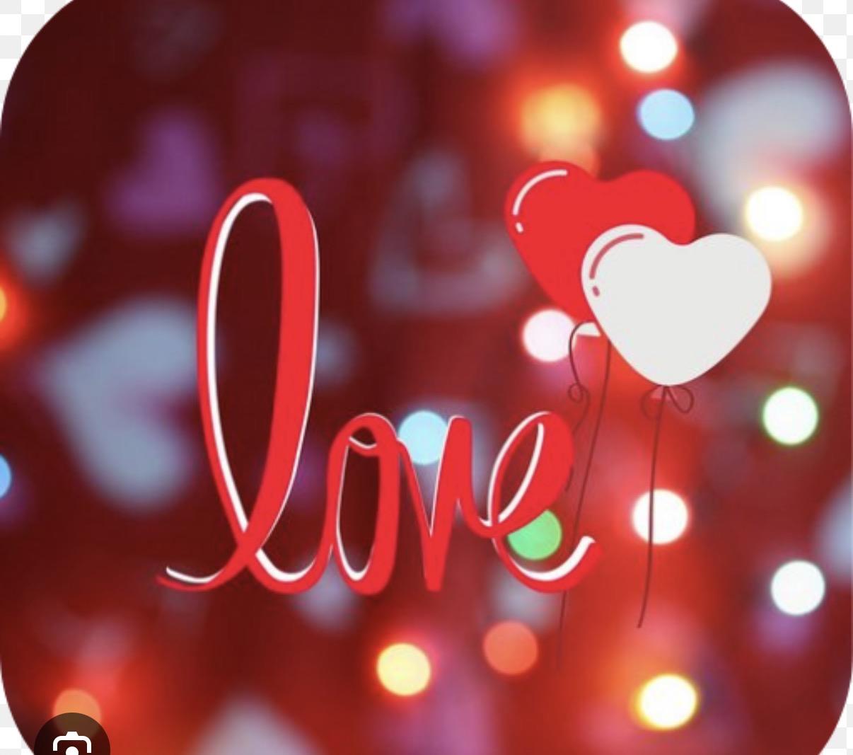 A heart shaped balloons with a word