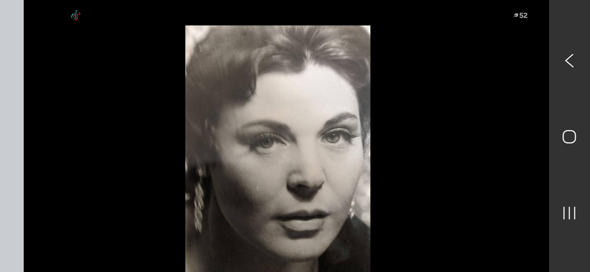 A close-up of a woman's face
