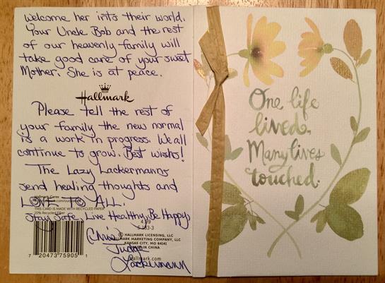 A heartfelt greeting card filled with warm messages for family, expressing love and encouragement.