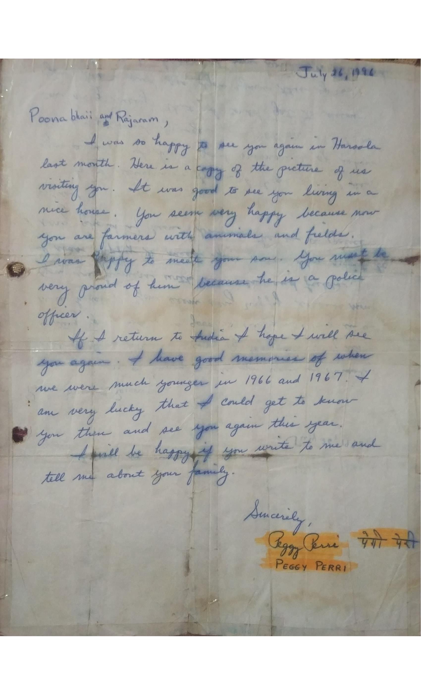 Peggy Lynn writes a heartfelt letter to R.J. Smith sharing personal updates and well wishes.