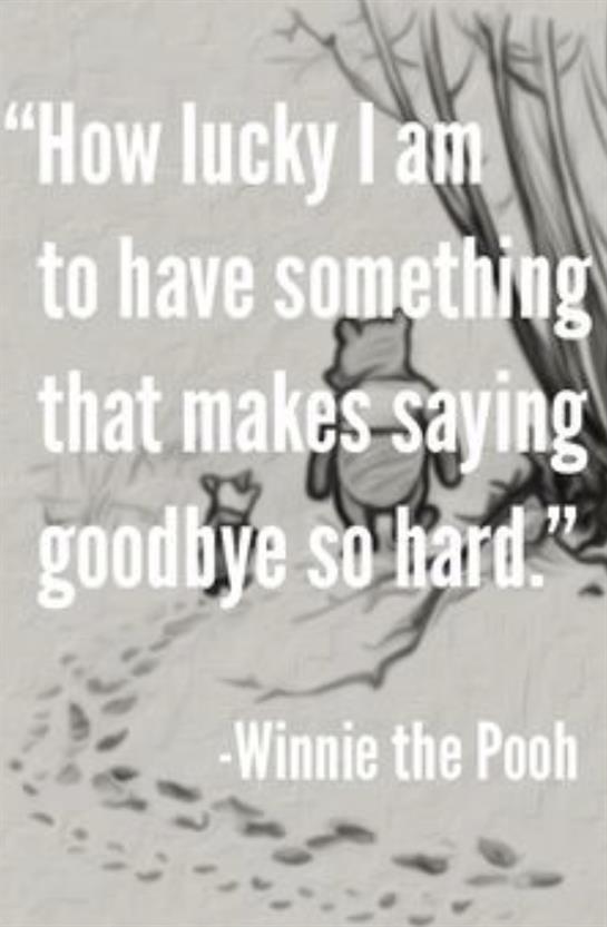 A heartwarming quote about friendship captures the essence of saying goodbye in winter.