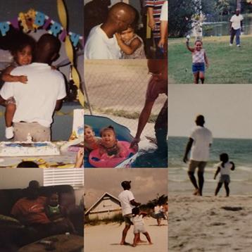 A father and child engage in various activities together, enjoying life at home and outside.