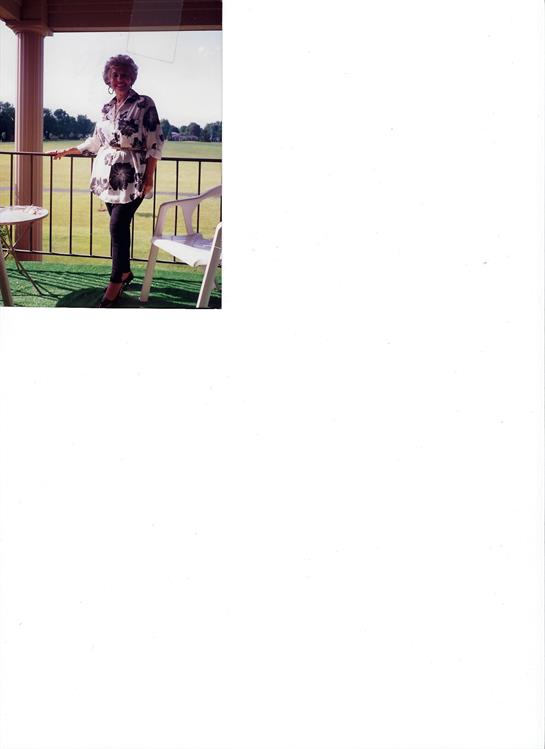 A person stands on a balcony, enjoying the view of a lush green landscape on a warm, sunny day.