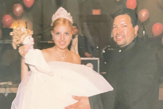 Celebrations feature a bride holding a doll amidst joyful attendees and colorful decorations.