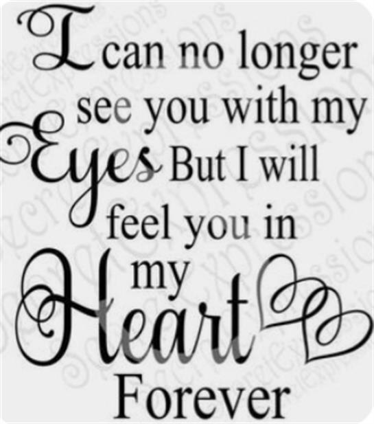 A heartfelt quote reflects deep emotions about love and loss, emphasizing lasting connections.