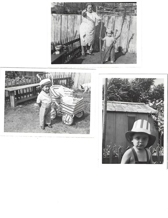 Children happily play outside in a garden, enjoying sunny weather, surrounded by wooden benches.
