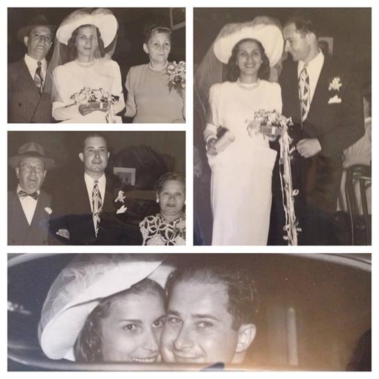 A joyful wedding day captures a couple alongside family members celebrating love and togetherness.