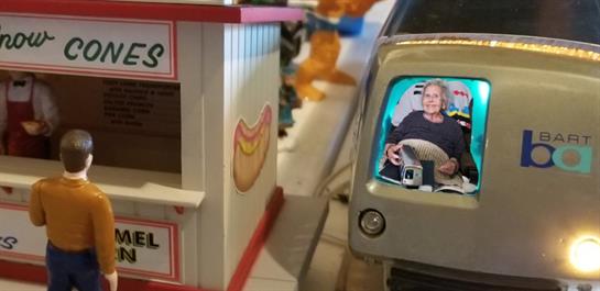 Kids engage in imaginative play with a diner and vintage car, fostering creativity and fun.