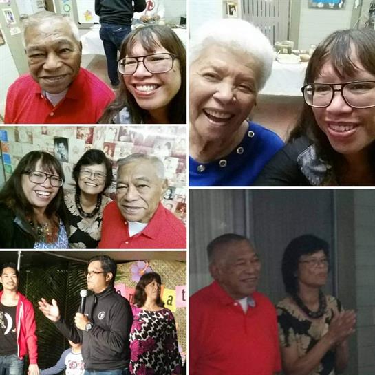 People enjoying each other’s company, sharing laughter and stories during a lively community event.