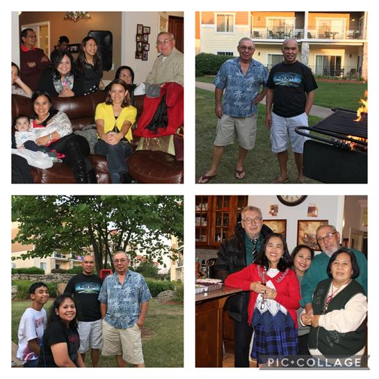 Friends and family enjoy a lively gathering filled with conversation, food, and shared memories.