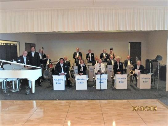 Musicians in elegant attire entertain an audience with various instruments at a formal event.
