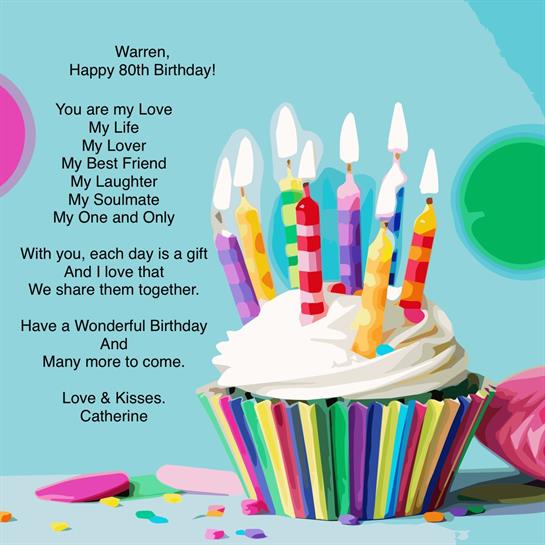 A festive cupcake with candles shines brightly, symbolizing love and joy.