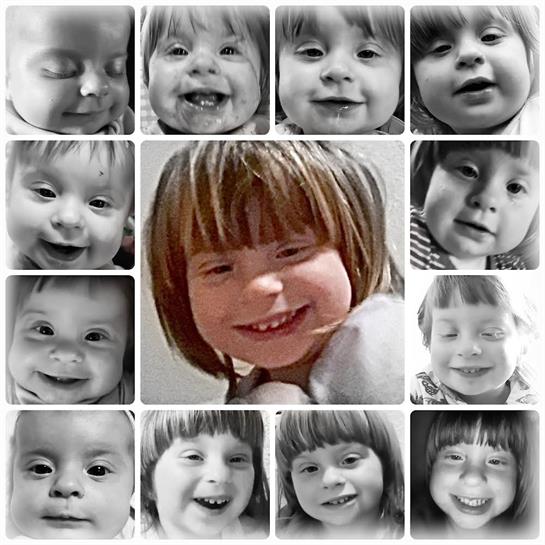 Various children display joyful smiles and playful expressions in a cheerful collage.