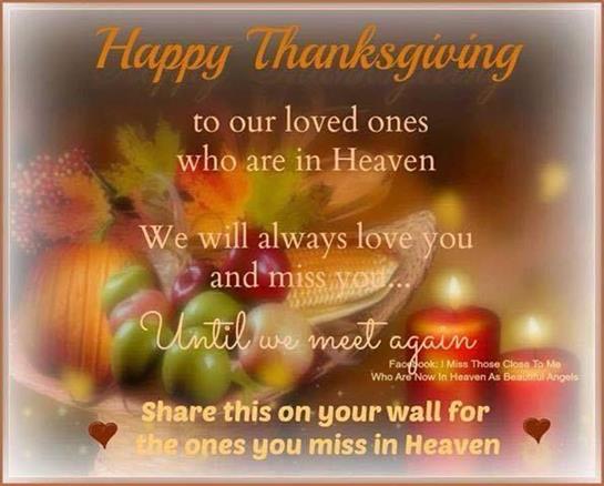 Honoring loved ones in Heaven with autumn colors and festive Thanksgiving decor.