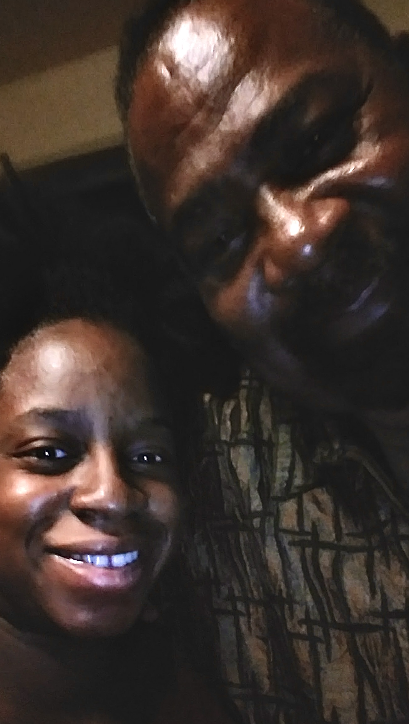 A man and woman taking a selfie