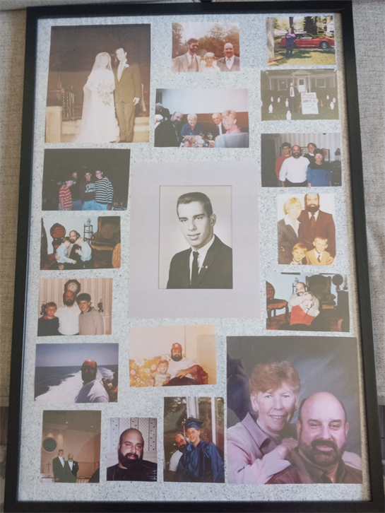 A collection of family photos highlights memorable moments and connections through the years.