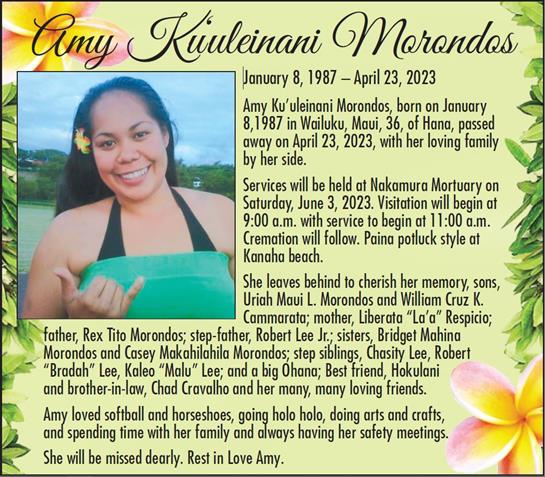Community members come together for a memorial ceremony in honor of Amy Kiuleinani Morondos in Maui.