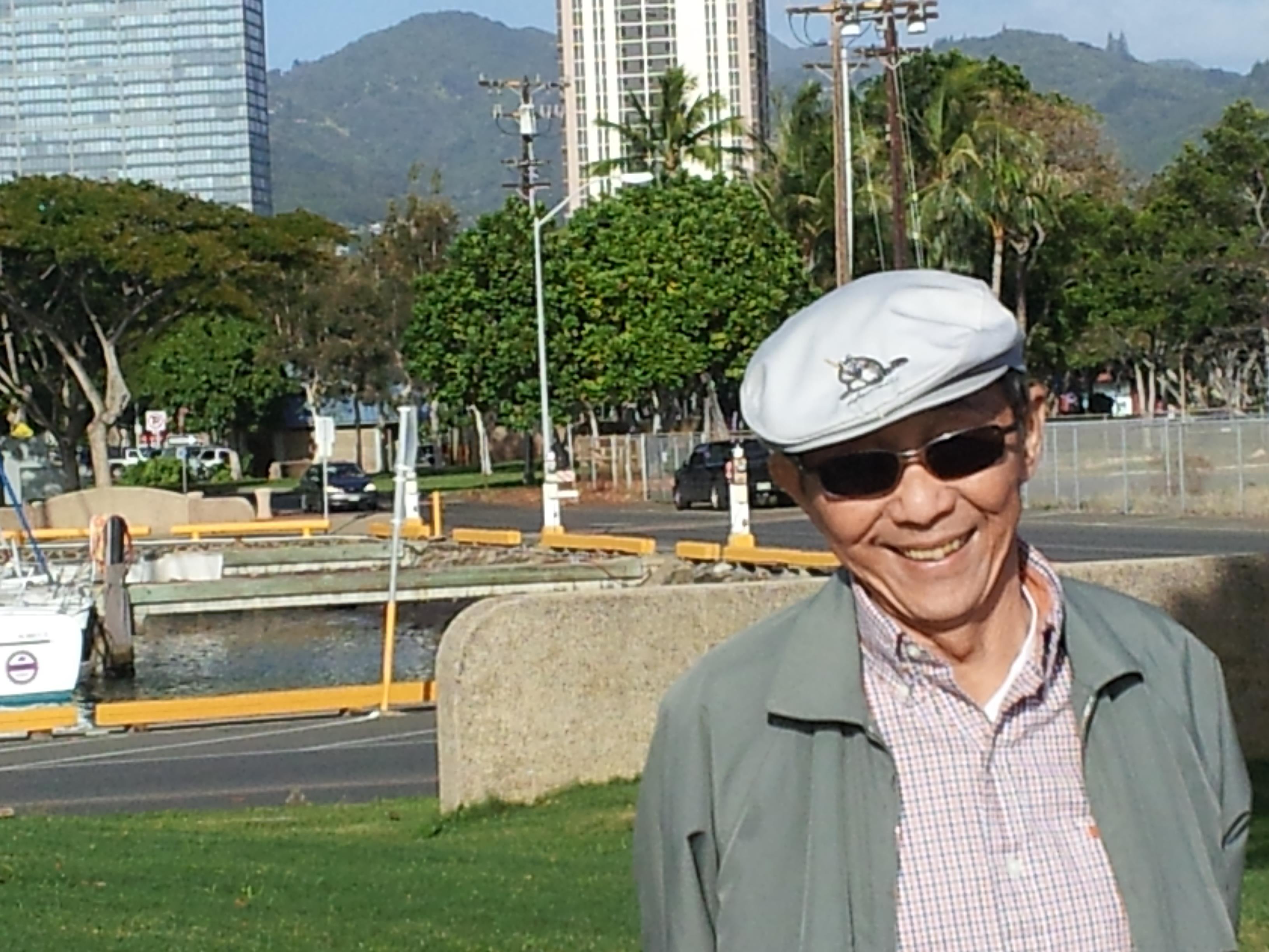 A man smiling at the camera