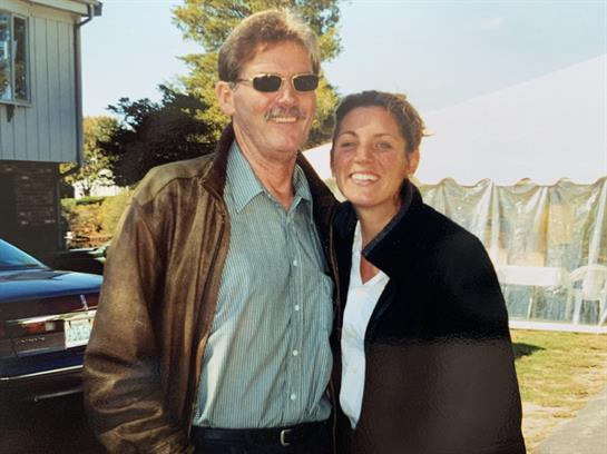 A man and woman standing together